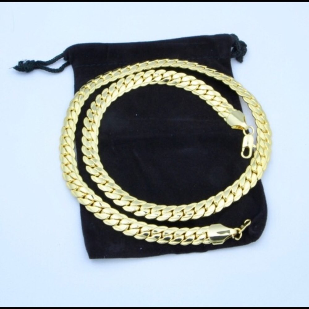 “David’s” 18k Real Gold Neckless
